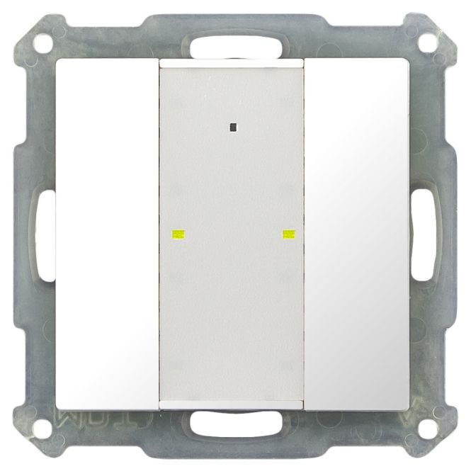 MDT BE-TA55P2.02 Taster Plus 55mm UP reinweiß matt 2-fach