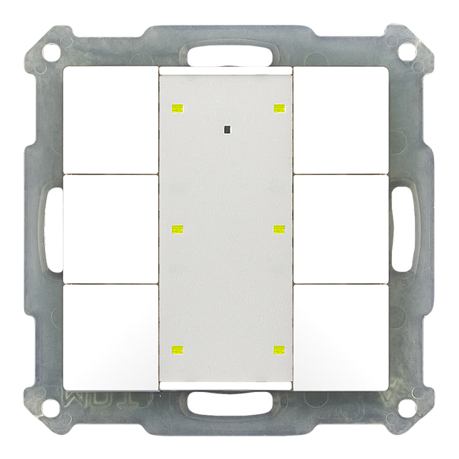 MDT BE-TA55P6.02 Taster Plus 55mm UP reinweiß matt 6-fach
