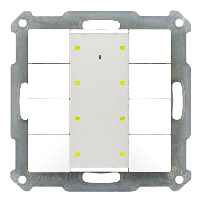 MDT BE-TA55P8.01 Taster Plus 55mm UP reinweiß matt 8-fach