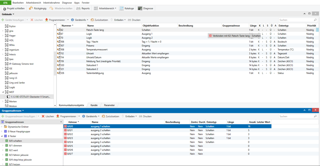 KNX MDT Glastaster programmieren | Voltus Smart Home Blog