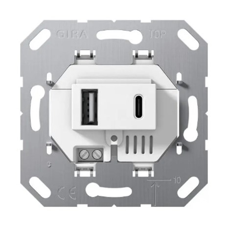 GIRA 234900 USB-Spannungsversorgung | USB-A/C, 3,0 A