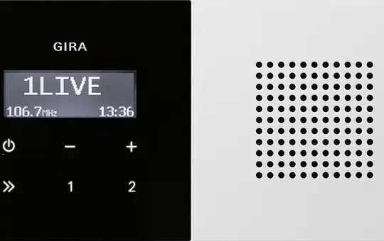GIRA Unterputz-Radio-Set System Fläche 