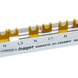 HAGER Phasenschiene 3-polig für FI/LS 