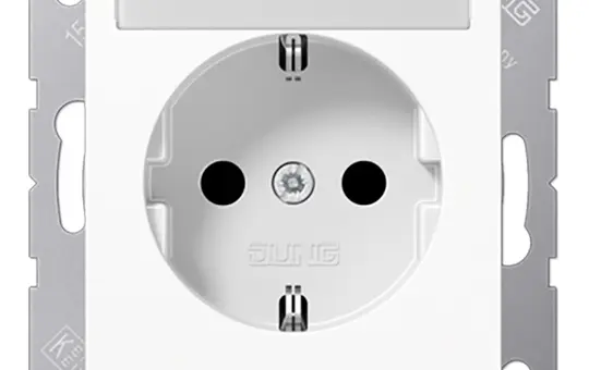 JUNG beschr. SCHUKO-Steckdose A/AS 