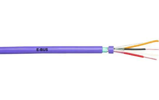 HELUKABEL KNX EIB-Busleitung YCYM Y(St)Y2x2x0,8 Mt Meterware | lila
