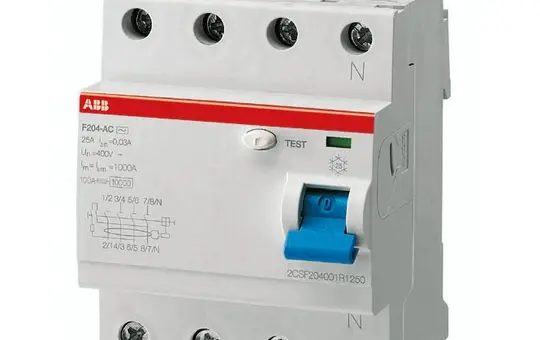 ABB F204A-63/0,03 FI-Schutzschalter 4-polig 30mA Typ A 63 A