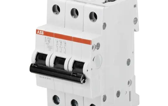 ABB S203-B6 Leitungsschutzschalter 3-polig Typ B 6 A