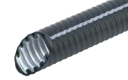 FRÄNKISCHE 25510025 Wellrohr FFKuS-EM-F-LS0H M25 | schwarz