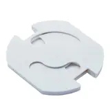 BACHMANN 924.009 Steckdosenschutz zum Einkleben, 5 Stück | weiß