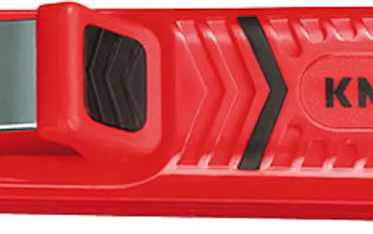 KNIPEX 1620165SB Abmantelungswerkzeug Schleppklinge, gerade Schneide, Hakenklinge | 8-28 mm