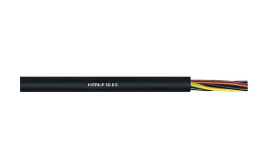 Gummischlauchleitung bis 750 V mit PE H07RN-F5G6S Meterware | 5G6 mm²
