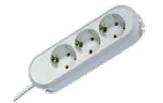 BACHMANN 387.271 Tischsteckdose SMART 3-fach | weiß | 3,00 m