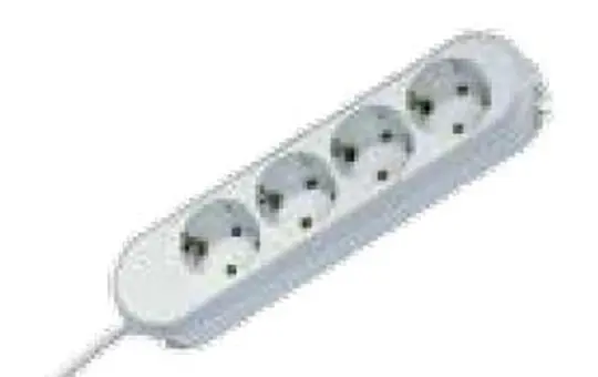 BACHMANN 381.121K Tischsteckdose SMART 4-fach | schwarz | 1,50 m
