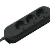 BACHMANN 387.172 Tischsteckdose SMART 3-fach | schwarz | 5,00 m