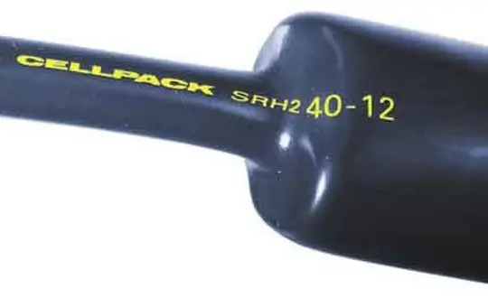 CELLPACK 127423 Schrumpfschlauch-Abschnitt mit Kleber Ø 40-12 mm | 1 m