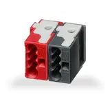 MDT ZBUSKLE KNX-Busanschlussklemme dunkelgrau/rot