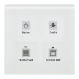 MDT BE-GT04W.01 KNX-Glastaster Plus 4-fach | glas weiß