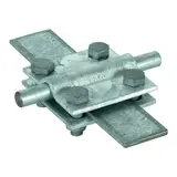 DEHN 318201 Kreuzstück o. Zwischenplatte St/tZn Rund- u. Flachleiter | 30 x 30 mm