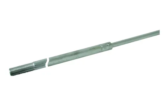 DEHN 103231 Fangstange m. Verjüngung, Gewinde M16 16 / 10 mm AlMgSi | 2,5 m