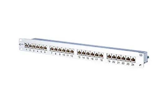 METZ CONNECT 130855C-E Patchpanel mit Buchsen 24-port, Cat. 6a
