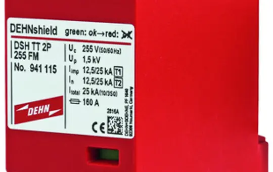 DEHN 941115 Kombi-Ableiter Typ 1+2 2-polig, TT TN-S m. Kontakt