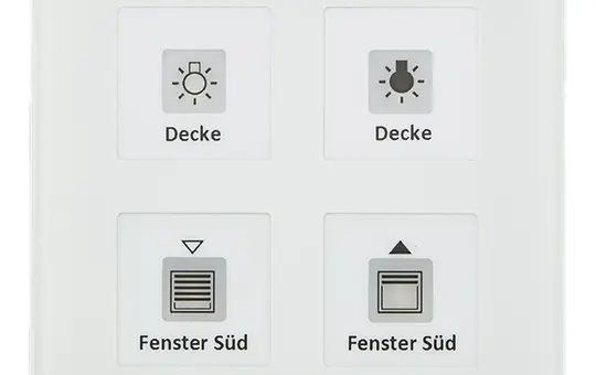 MDT RF-GTT4W.01 KNX-RF-Glastaster 4-fach 4-fach | glas weiß