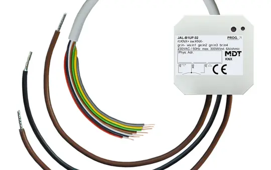 MDT JAL-B1UP.02 KNX-Jalousieaktor UP 1-fach, 4 Binäreingänge