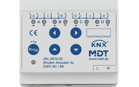 MDT JAL-0410.02 KNX Jalousieaktor 230 V 4-fach