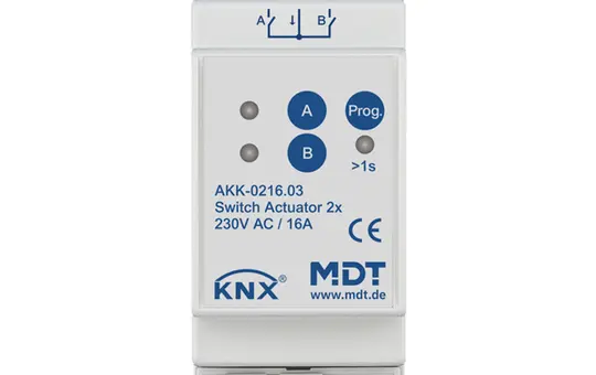 MDT AKK-0216.03 KNX-Schaltaktor Kompakt 2-fach