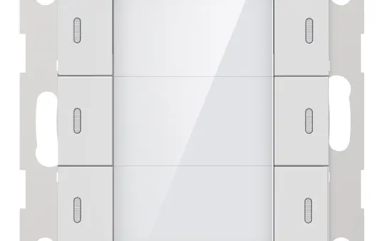 GVS ADV-06/02.2.00 KNX-Tastsensor ADVANCE+ 3-fach | weiß glänzend