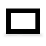 MDT VCB-07SW.04 Glasrahmen VisuControl glas schwarz | 7 Zoll