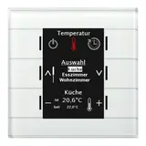 MDT BE-GBZW.01 KNX-Glasbedienzentrale Smart reinweiß glänzend
