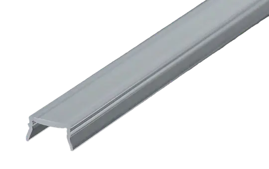 LED PROFILELEMENTE 1900.3 Kunststoffabdeckung 2 m für 12,5 mm Gipsprofile | klar