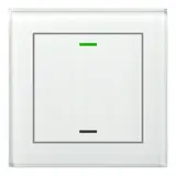 MDT BE-GTL1TW.01 KNX-Glastaster II Light m. Temperatursensor 1-fach, neutral | glas weiß