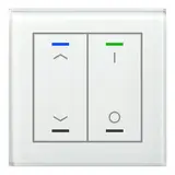 MDT BE-GTL2TW.C1 KNX-Glastaster II Light m. Temperatursensor 2-fach, IO, Pfeile | glas weiß