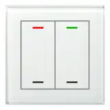 MDT BE-GTL20W.01 KNX-Glastaster II Light 2-fach, neutral | glas weiß