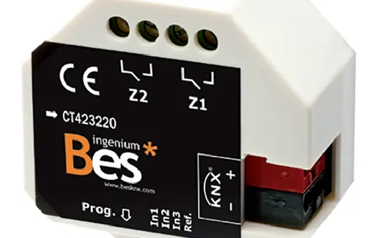 BESKNX CT423220 KNX-Universalaktor UP 2-fach, 3 Eingänge