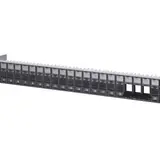 METZ CONNECT 130920-BKKE Keystone-Patchpanel unbestückt 24-Port | schwarz