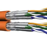 DRAKA 60042256Ri.100 Datenleitung Cat. 7 HS (900 MHz) Ring 100 m | orange | 8x2x23 AWG