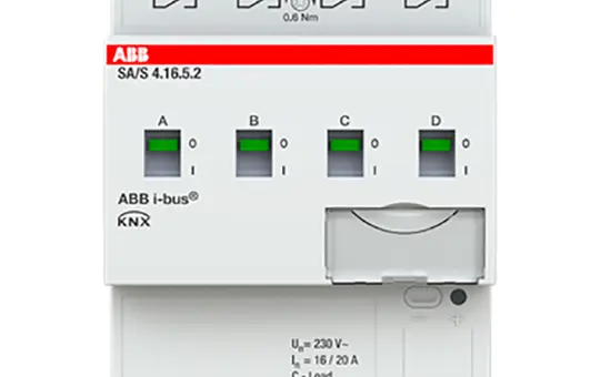 ABB SA/S4.16.5.2 KNX-Schaltaktor 16 A C-Last 4-fach