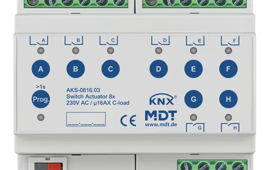 MDT AKS-0816.03 KNX-Schaltaktor Standard 16 A 8-fach