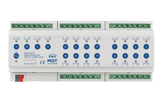 MDT AKS-2016.03 KNX-Schaltaktor Standard 16 A 20-fach