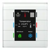 MDT BE-GT20W.02 KNX-Glastaster II Smart Standard | glas weiß