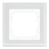 MDT BE-GTR163W.01 Abdeckrahmen Glas Sortiment 63 1-fach | glas weiß