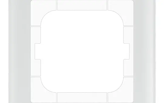 MDT BE-GTR163W.01 Abdeckrahmen Glas Sortiment 63 1-fach | glas weiß