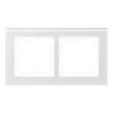 MDT BE-GTR263W.01 Abdeckrahmen Glas Sortiment 63 2-fach | glas weiß