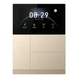 GVS CHTFB-3.0/6.1.24 KNX-Raumcontroller WALTZ TOUCH+ PAD 3-fach, Aluminium | champagner