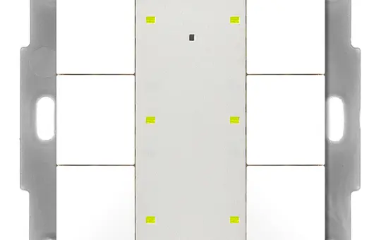 MDT BE-TA55P6.G2 KNX-Tastsensor Plus UP v2 6-fach | reinweiß glänzend