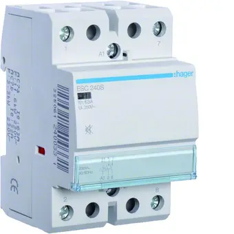 HAGER ESC240S Installationsschütz 2 Schließer | 40 A, 230 V (brummfrei)