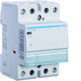 HAGER ESC263S Installationsschütz 2 Schließer | 63 A, 230 V (brummfrei)